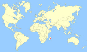 Madagascar Pochard Map