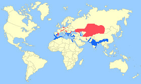 Red-crested Pochard Map