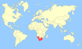 South African Shelduck Map